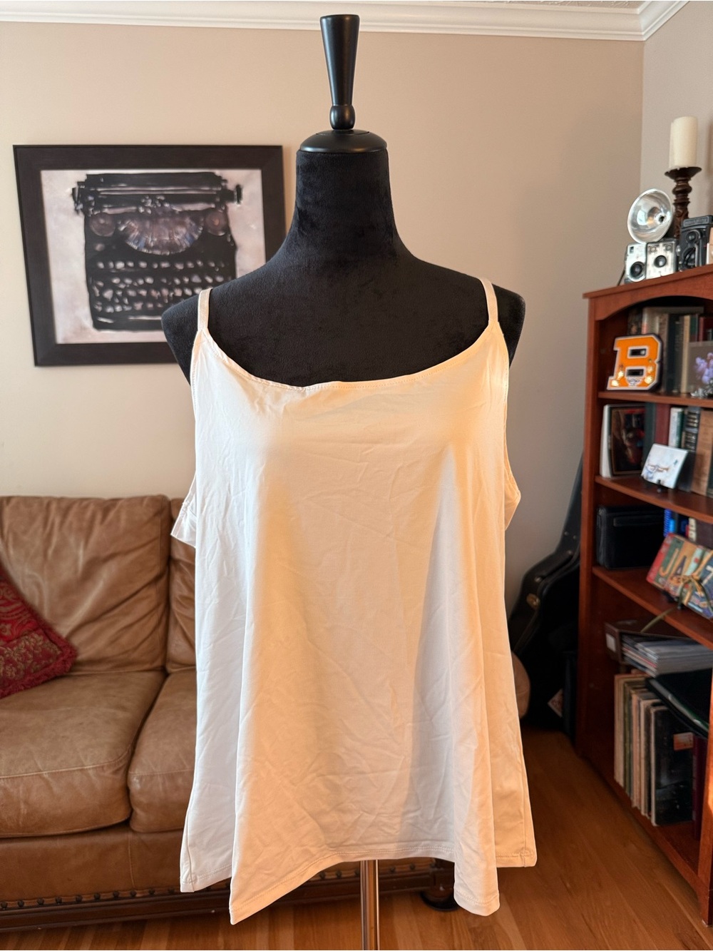 Coldwater Creek Cream Adjustable Strap Camisole/Tank
